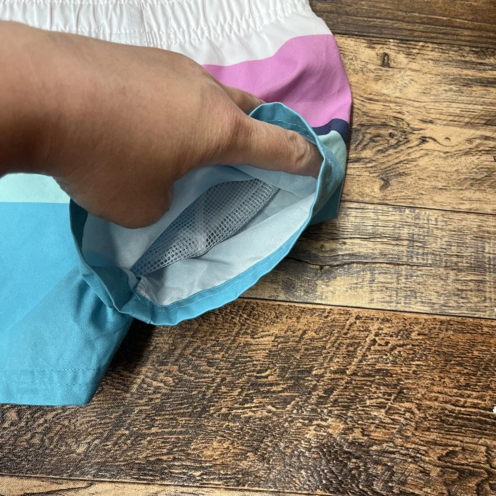RuggedButts Swim Trunks Baby Boy 18-24m Lined‎ Colorblock Summer Beach
